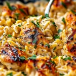 Comforting One-Pot Cajun Chicken Alfredo Orzo in Just 30 Minutes