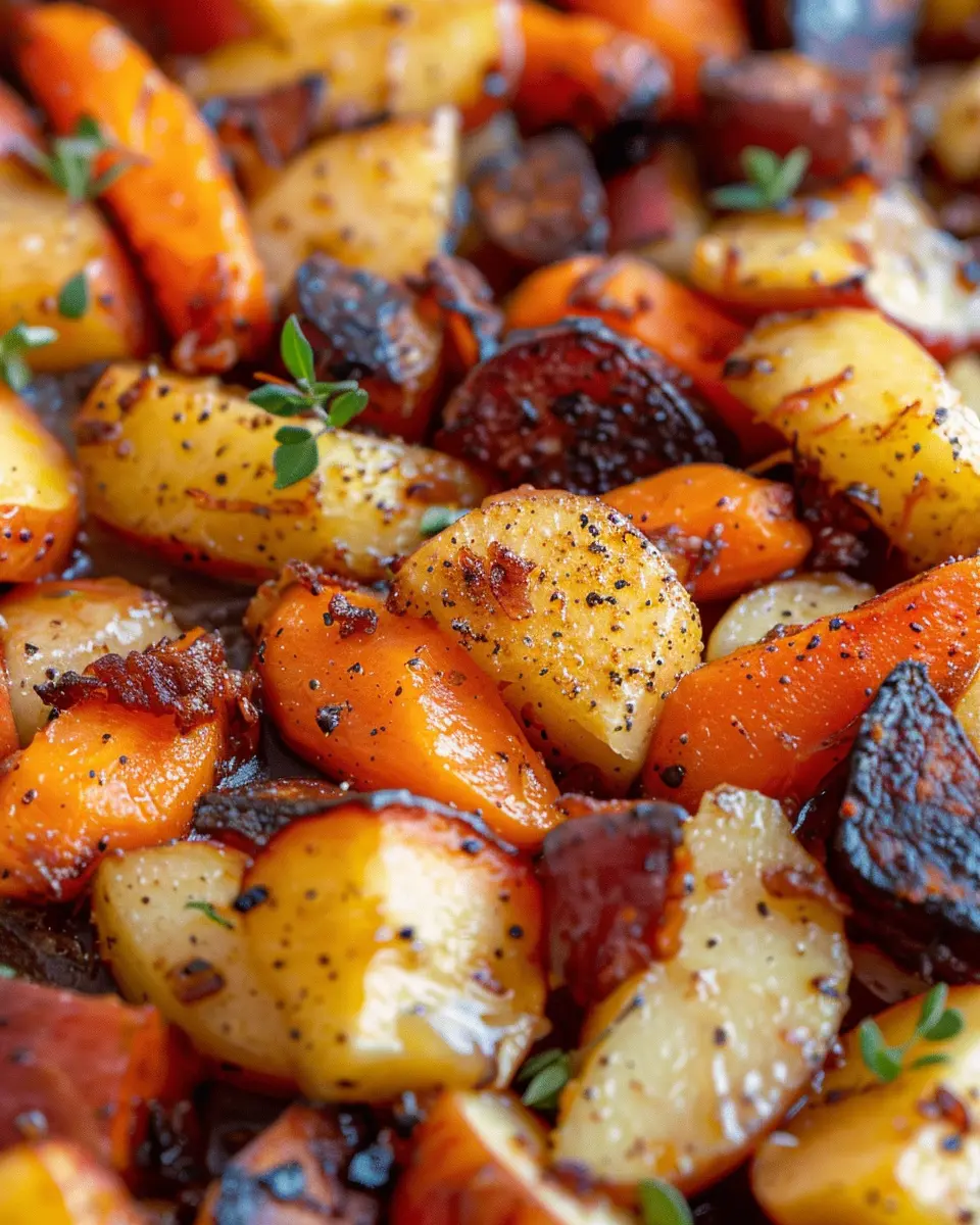 Maple Dijon Roasted Apples &amp; Carrots: A Healthy, Flavorful Delight