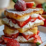 Fried Strawberry Cheesecake Sandwiches