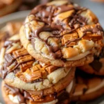 Decadent Gooey Reese’s Cheesecake Cookies to Delight