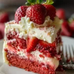 Strawberry Earthquake Cake