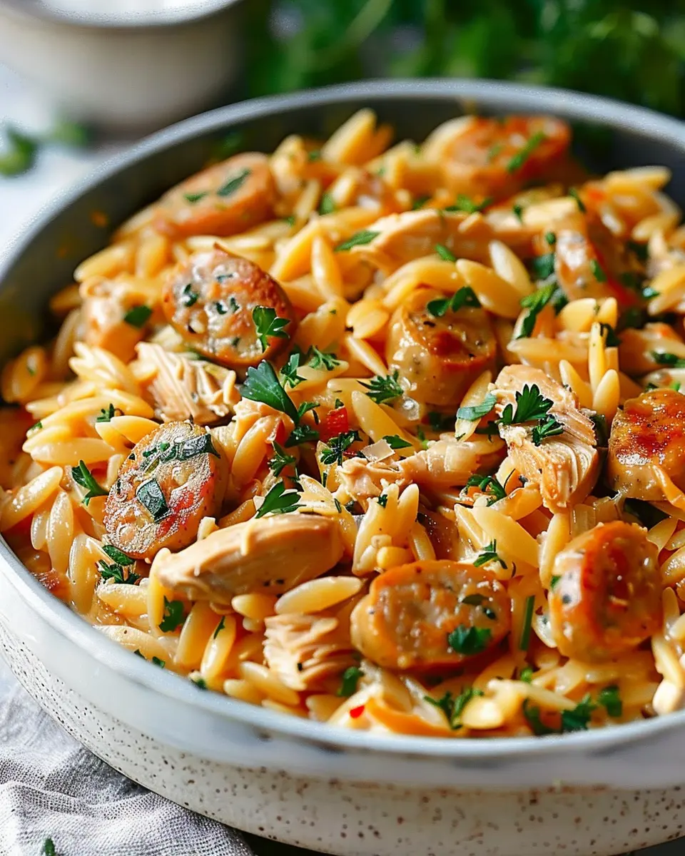 Creamy Chicken Sausage Orzo: Easy Comfort Food for All Seasons