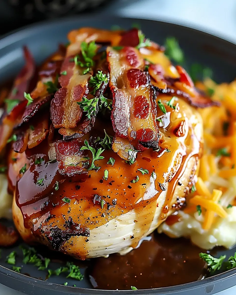 Cowboy BBQ Turkey Bacon Cheddar Chicken: A Juicy Delight