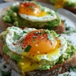 Creamy Avocado & Fluffy Egg Toasts