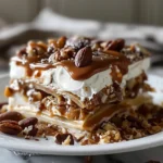No Bake Turtle Lasagna Dessert
