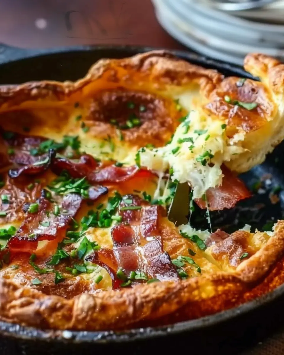 Savory Cheddar &amp; Turkey Bacon Dutch Baby: A Delicious Twist