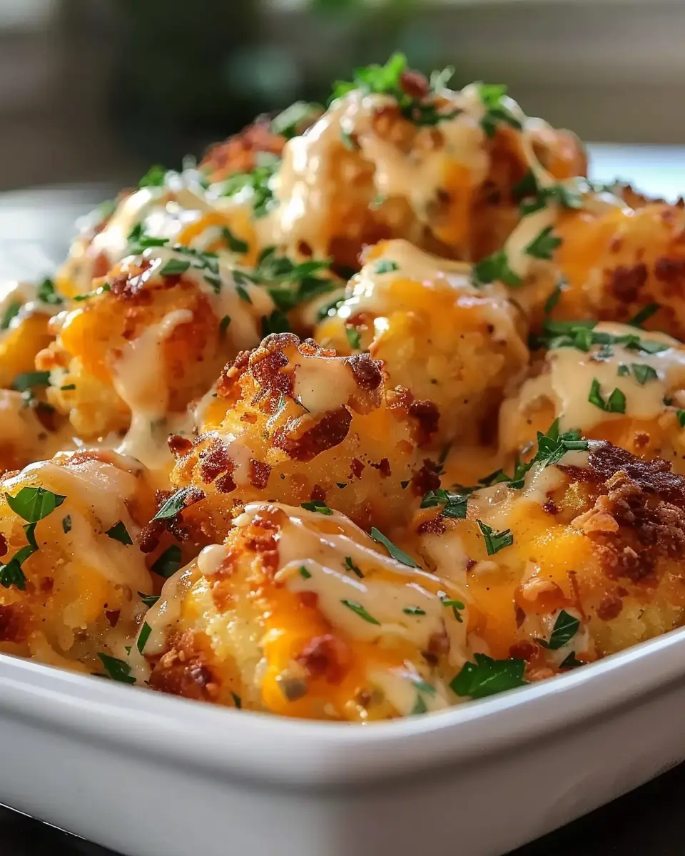 Cheddar Ranch Chicken Tater Tot Bake: Easy Comfort Food Delight