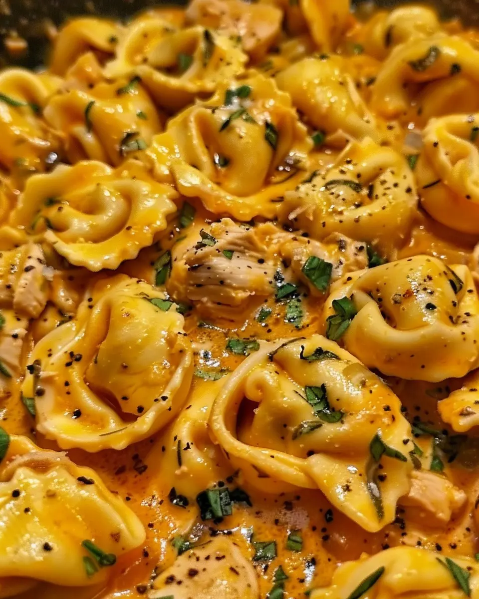 One-Pot Spicy Garlic Butter Chicken Tortellini for Easy Comfort