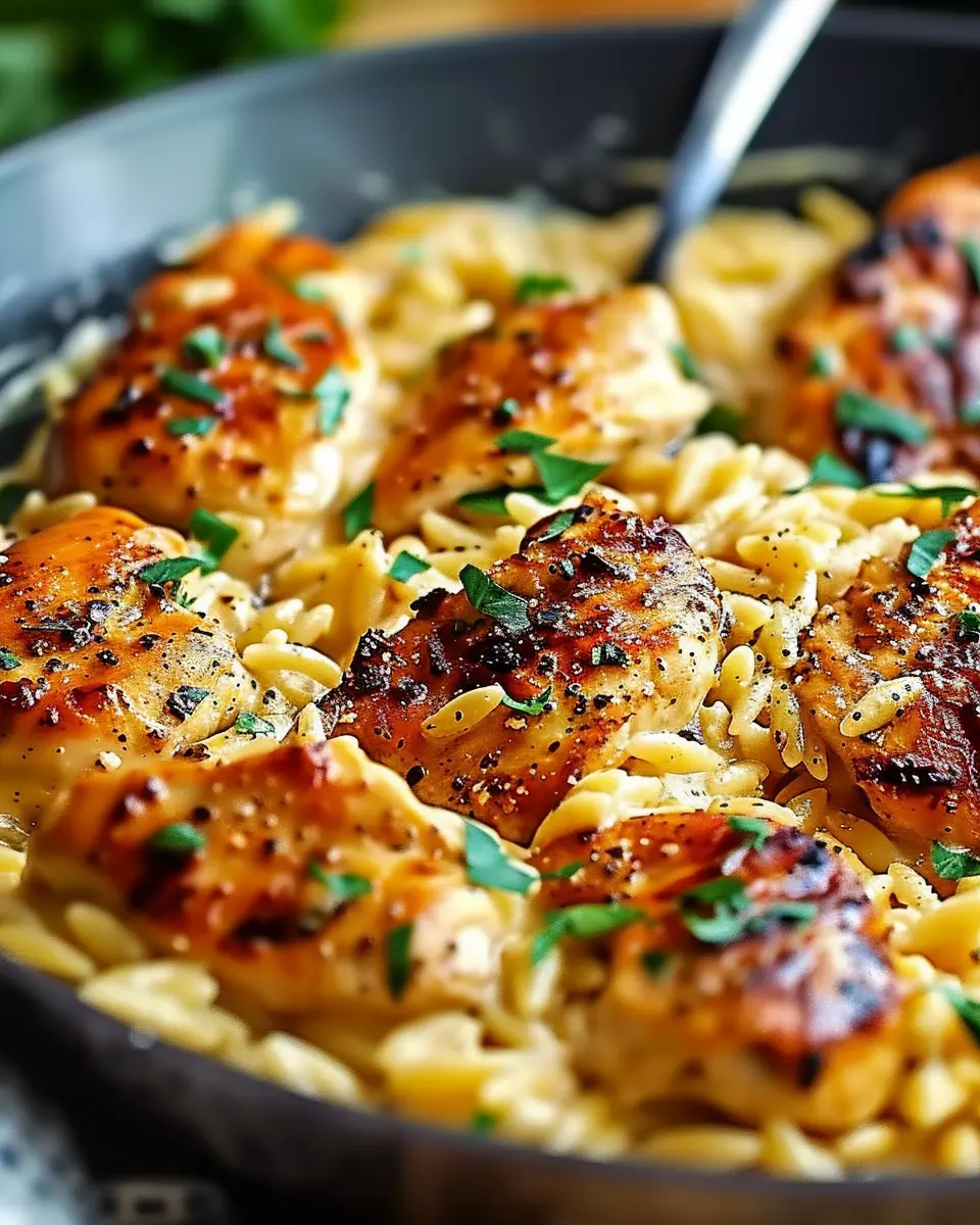 Comforting Cajun Chicken Alfredo: Easy One-Pot Orzo in 30 Minutes