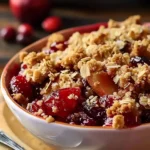 Quick Cranberry Apple Crisp