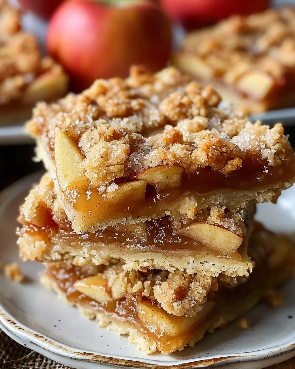 Brown Sugar Apple Crisp Shortbread Bars: The Best Comfort Treat