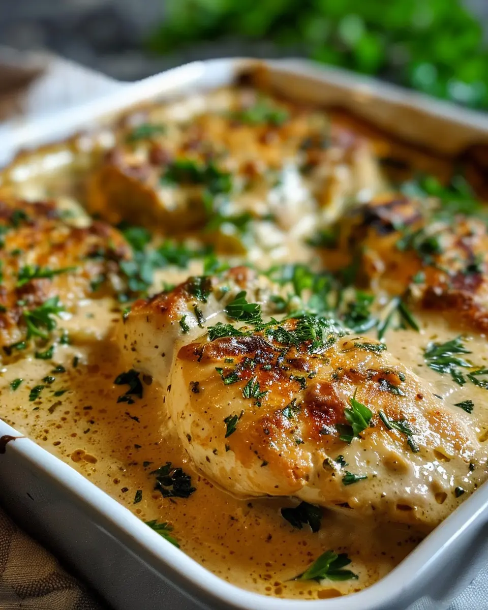 Amazing Easy Cream Cheese Chicken Bake with Turkey Bacon Delight