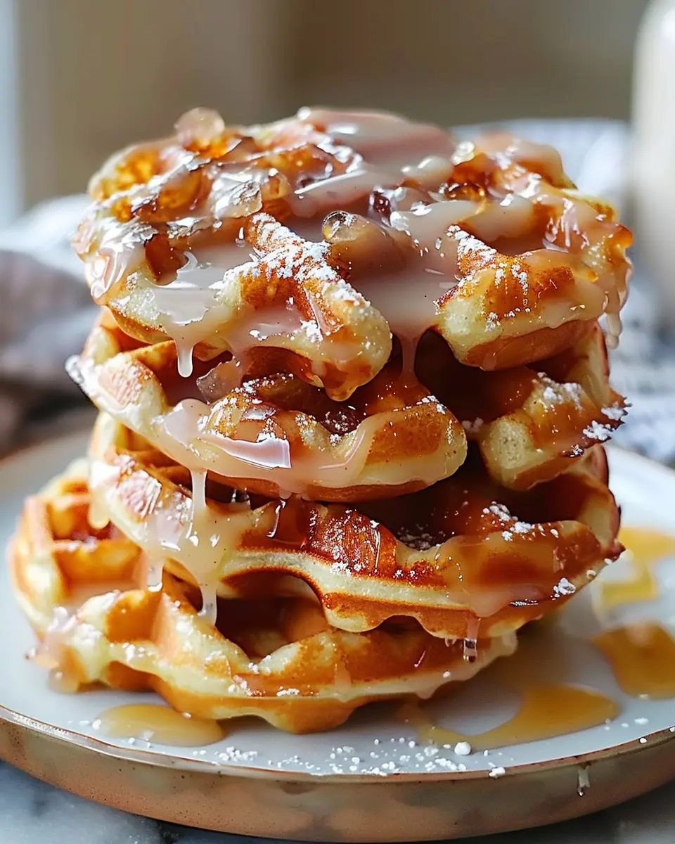 Apple Fritter Waffle Donuts