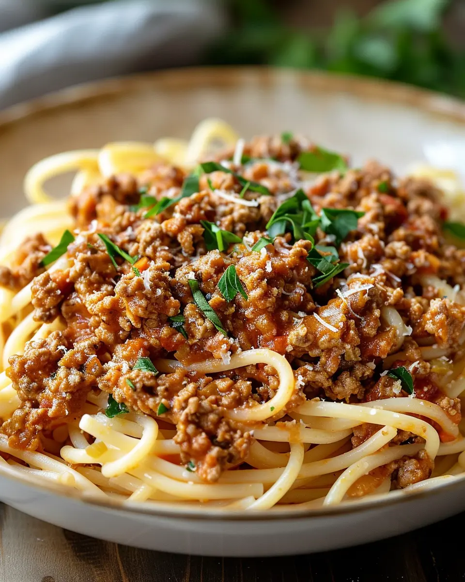 White Bolognese Sauce: A Creamy, Indulgent Twist with Turkey Bacon