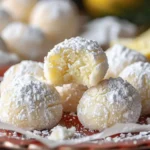 Lemon Cream Snowball Cookies
