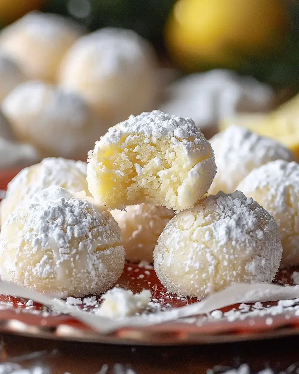 Lemon Cream Snowball Cookies: The Best Homemade Treats