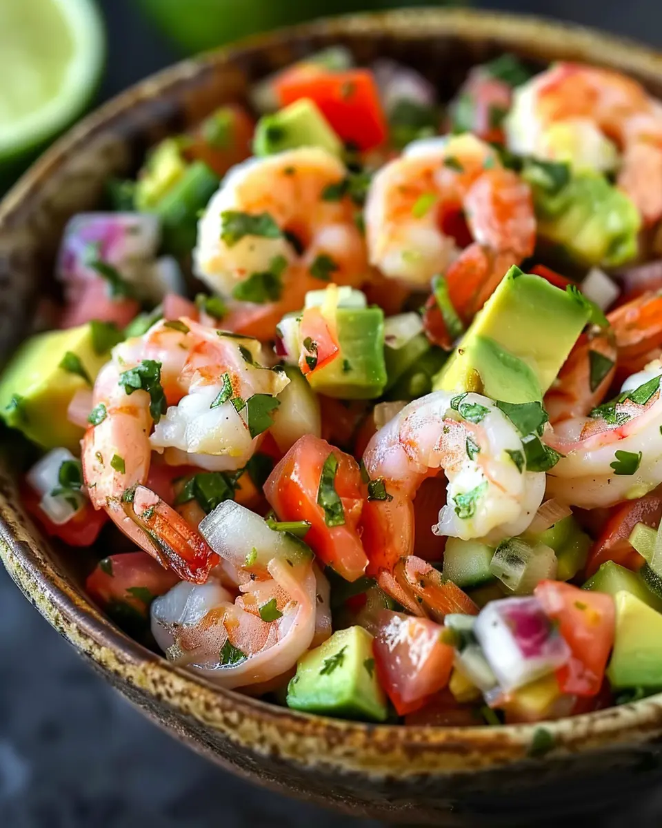 Avocado Salsa Shrimp Salad