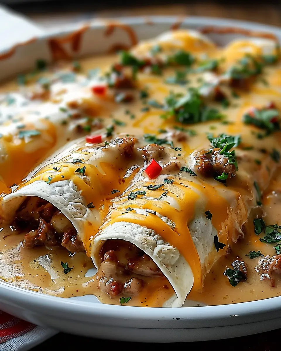 Delicious Breakfast Enchiladas with Sausage Gravy Made Easy at Home