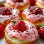 Strawberry Cheesecake Donuts-Easy Recipe