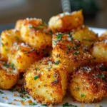 Amazing Crispy Parmesan Crusted Potatoes Done in 30 Min Flat