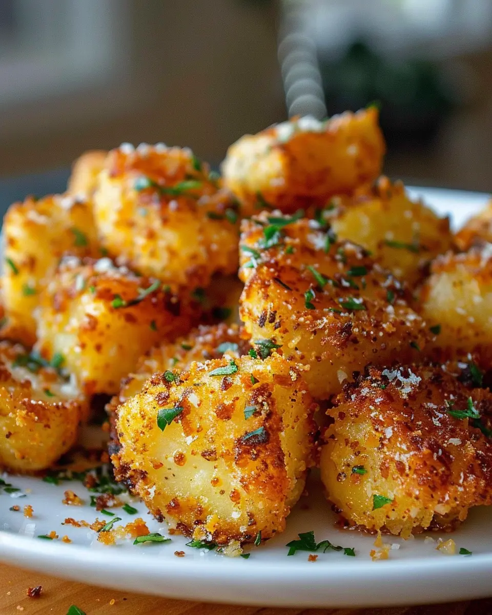 Amazing Crispy Parmesan Crusted Potatoes Done in 30 Min Flat