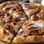 Cinnamon-Sugar Pizza made with Crescent Rolls