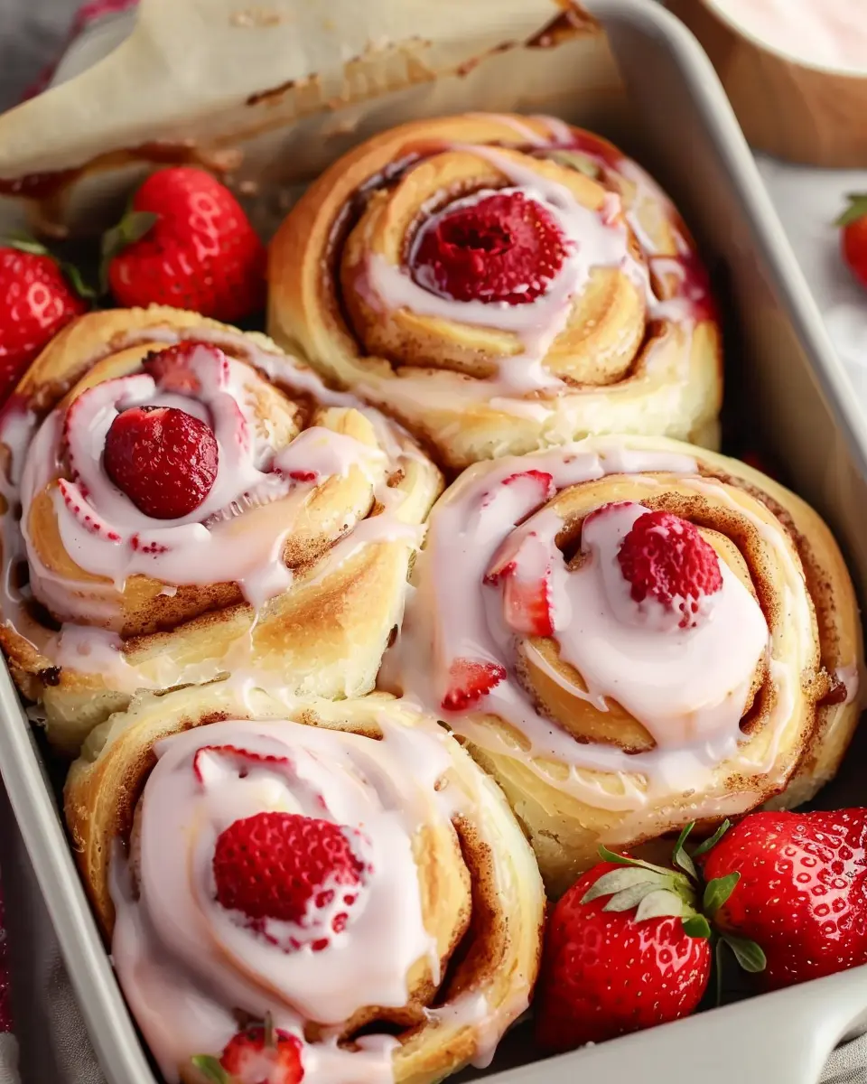Strawberry Cinnamon Rolls: Indulgent Comfort with a Twist