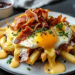 Ultimate Breakfast Poutine with Creamy Hollandaise Sauce