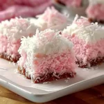 Indulgent Pink Coconut Snowball Cake Bars You Can’t Resist