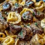 Cracked Garlic Steak Tortellini in Creamhouse Sauce Bliss