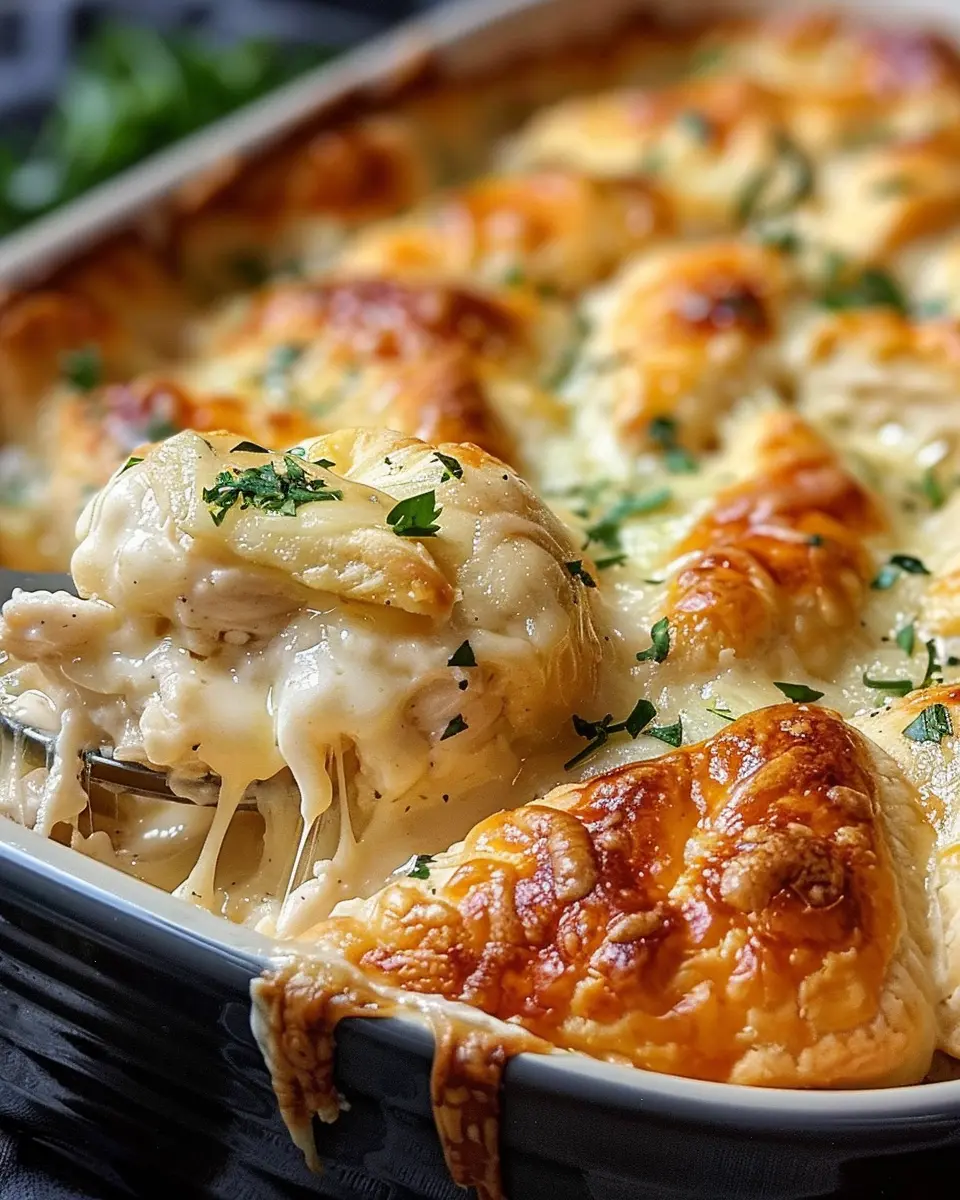 Cheesy Chicken Crescent Bake: Easy Comfort Food Delight