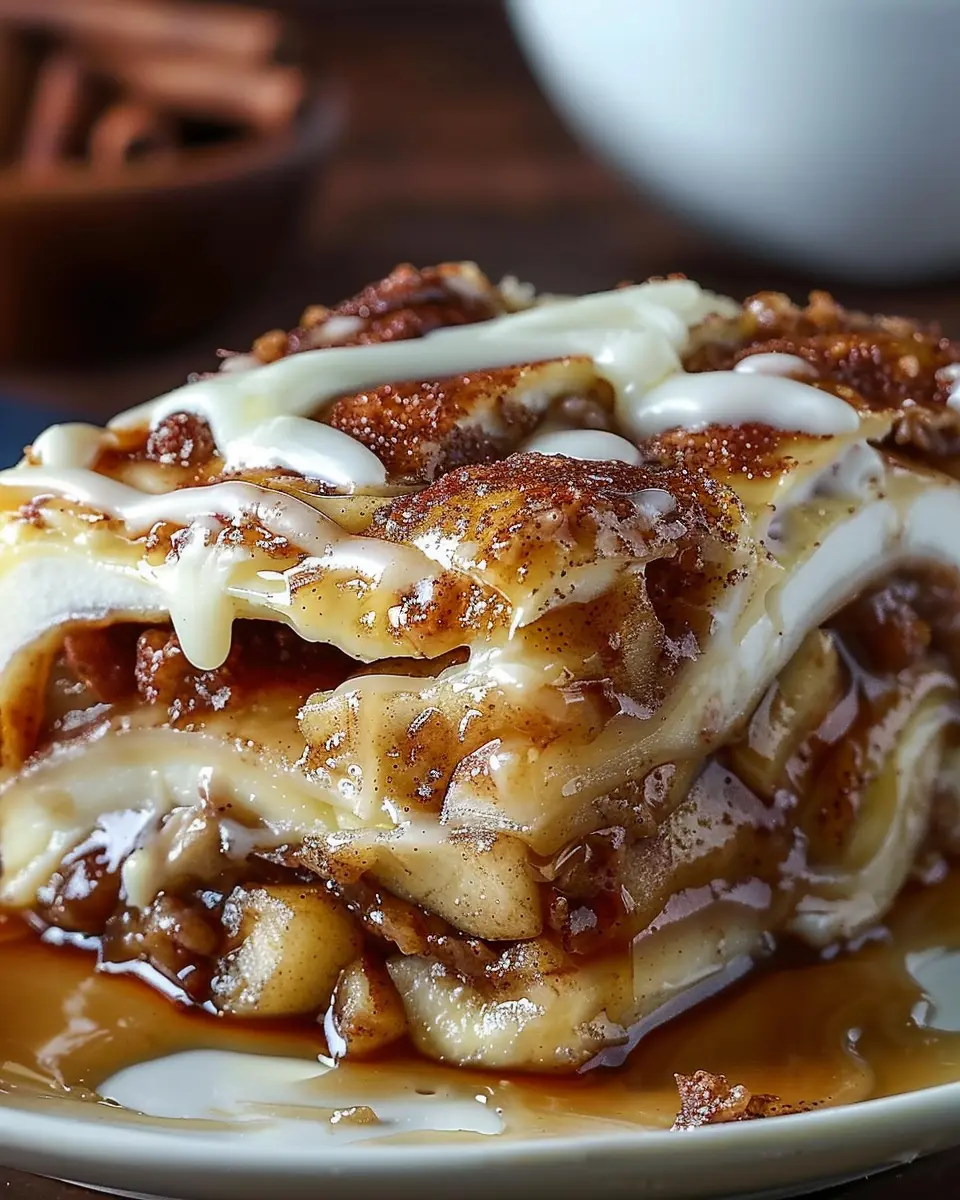 Cinnamon Roll Apple Lasagna: Indulgent Dessert to Savor