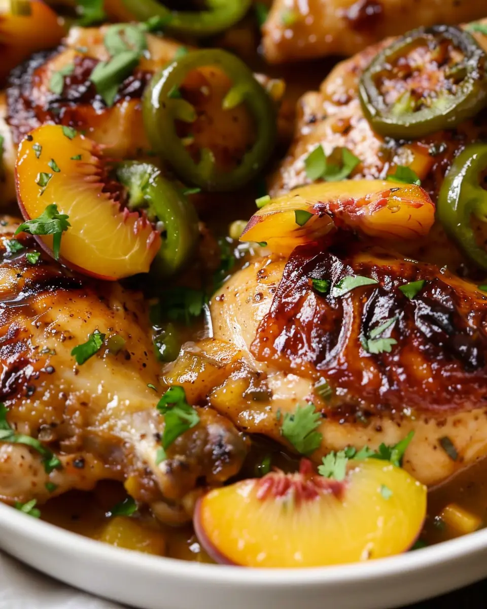 Jalapeno Peach Chicken Recipe: Juicy Comfort with Turkey Bacon