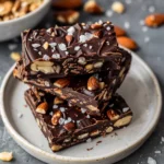 Dark Chocolate and Sea Salt Nut Bars