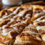 Cinnamon-Sugar Pizza made with Crescent Rolls