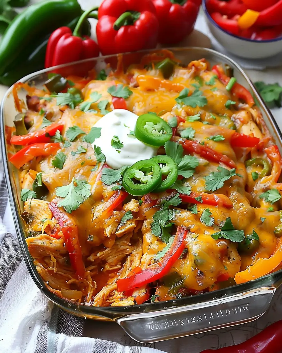 Easy Chicken Fajita Casserole: A Family-Friendly Delight