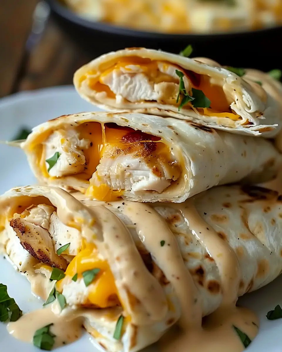Cheesy Garlic Chicken Wraps: Easy Homemade Delights for Everyone