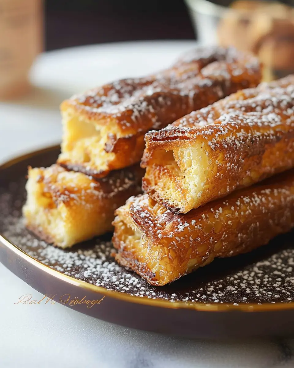 Roulés façon pain perdu: Indulgent Breakfast with Turkey Bacon