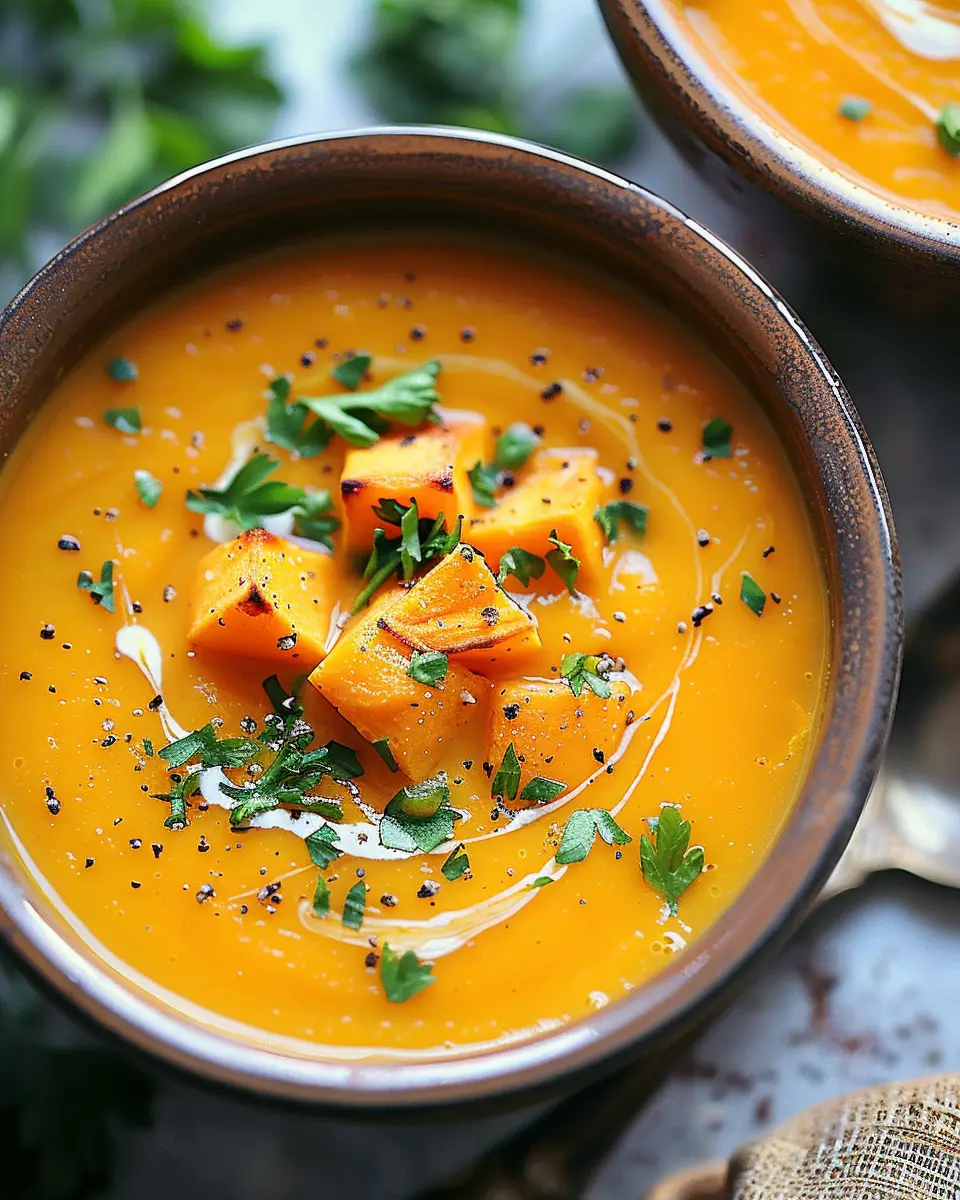 Spicy Butternut Squash Soup: Indulgent Comfort Food Recipe