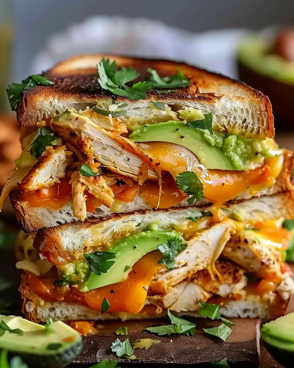 Chicken Avocado Melt Sandwich