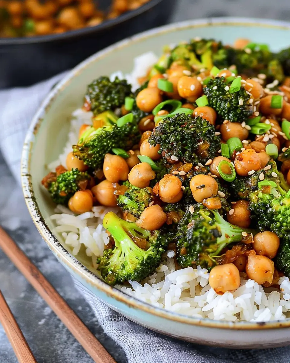 Garlic Broccoli Stir Fry With Chickpeas: A Flavorful Treat for Home Cooks