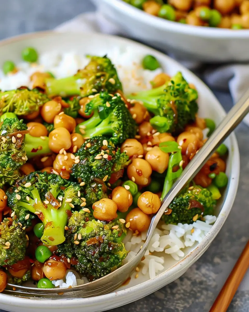 Garlic Broccoli Stir Fry With Chickpeas: A Healthy Flavor Boost