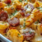 Cheesy Ranch Potatoes and Smoked Sausage