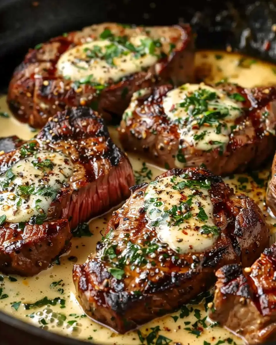 Garlic Butter Steak with Indulgent Parmesan Cream Sauce Recipe
