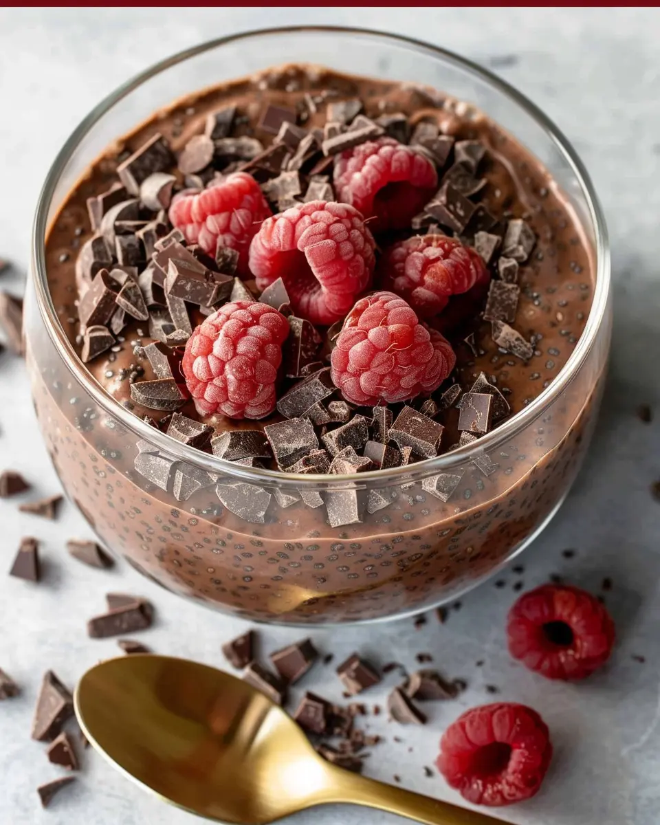 High Protein Chocolate Chia Pudding