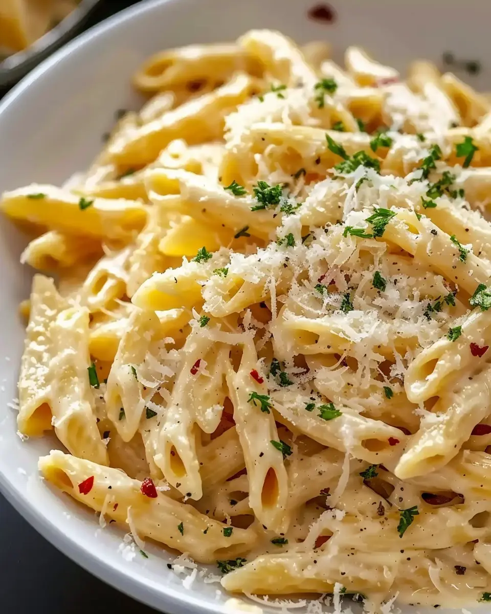 One Pot Creamy Garlic Pasta (Just 20 Minutes!)