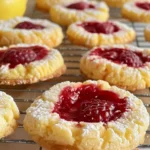 Lemon Cookies with Raspberry Curd