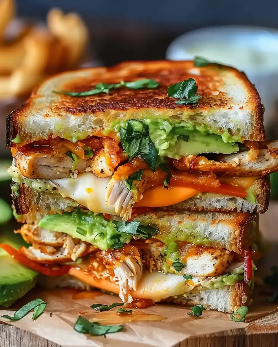 Chicken Avocado Melt Sandwich