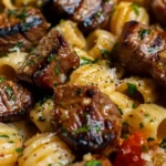 Garlic Butter Steak Bites & Shell Pasta: A Creamy Delight!