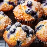 Bakery Style Blueberry Muffins